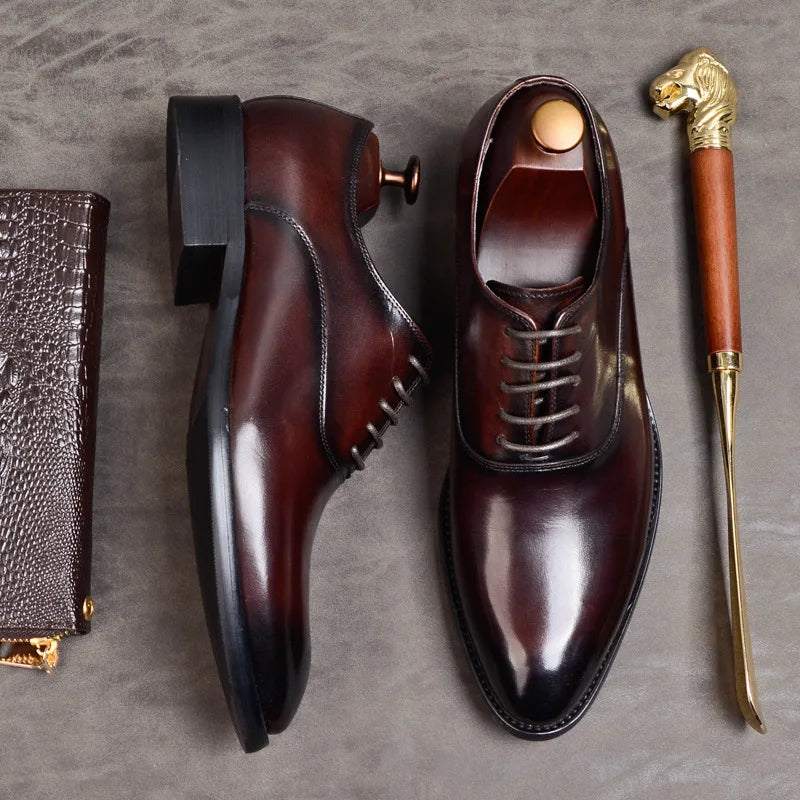 Orthopedic Leather Oxford Dress Shoes – Timeless Style & All-Day Comfort